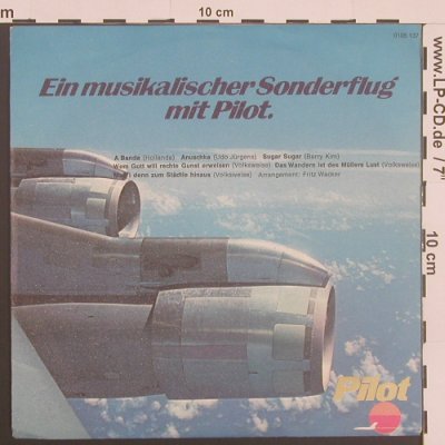 V.A.Ein musikal.Sonderflug m.Pilot: u.a. Udo Jürgens,Barry Kim..., Pilot (0105 137), D, 1970 Typ: EP Best.-Nr.: T850 Preis: 2,00 Euro