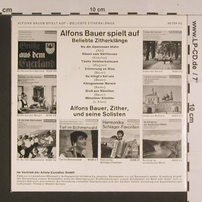 Bauer,Alfons: Beliebte Zitherklänge, Baccarola(40 794 VU), D,  - EP - S7642 - 3,00 Euro