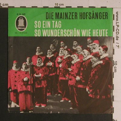 Mainzer Hofsänger,Die: So Ein Tag So Wunderschön Wie Heute, Odeon(O 21 249), D,  - 7inch - S8377 - 2,50 Euro