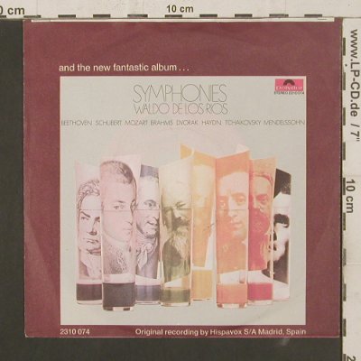 De Los Rios,Waldo: Mozart:No.40 / Dvorak:Aus d.NeuenWe, Polydor(2001 181), D, 1970 - 7inch - S8390 - 2,50 Euro
