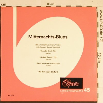 Bertlanders-Starband: Mitternachts-Blues, Opera(44204), D,  - 7inch - S8527 - 3,00 Euro