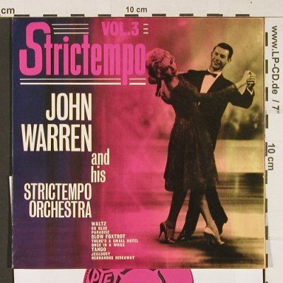 Warren,John and his Strictempo Orch: Strictempo Vol.3, 6Tr., vg+/m-, PYE(NEP24179), UK,  - EP - S8910 - 4,00 Euro