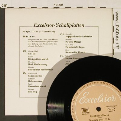 Musikkorps d.DüsseldorferSchutzpol.: Pariser Einzugsm+3,Ferdn.Boscheinen, Excelsior(616), D,  - EP - S9725 - 4,00 Euro