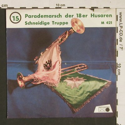 Großes Deutsches Marschorchester: Paradem.d.18er Husaren,ThWittlinger, Metronome(M 421), D, m-/vg+,  - 7inch - S9726 - 2,50 Euro