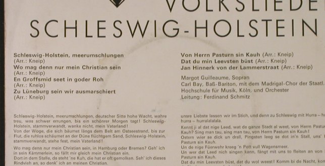 V.A.Deutsche Volkslieder: Schleswig-Holstein, vg+/vg+, Telefunken(41 512), D,  - 7inch - T1423 - 4,00 Euro