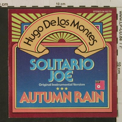 De los Montes,Hugo: Solitario Joe/Autumn Rain, BASF(06 192 770), D, 1976 - 7inch - T2312 - 2,50 Euro