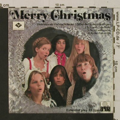 V.A.Merry Christmas: Internationale Weihnachtslieder, Ariola / Agfa-Gevaert(A-2066), D,  - EP - T2455 - 4,00 Euro