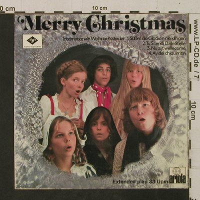 V.A.Merry Christmas: Internationale Weihnachtslieder, Ariola / Agfa-Gevaert(A-2066), D,  - EP - T2455 - 4,00 Euro