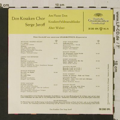 Don Kosaken Chor Serge Jaroff: Am Flusse Don + 2, D.Gr.(30 280 EPL), D, 1957 - EP - T2696 - 4,00 Euro