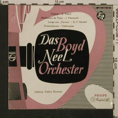 Boyd Neel Orchester: Poem,Medita,de Thais-Cedric Dumont, Philips(402 028 NE), D, vg+/vg+,  - EP - T2717 - 2,50 Euro