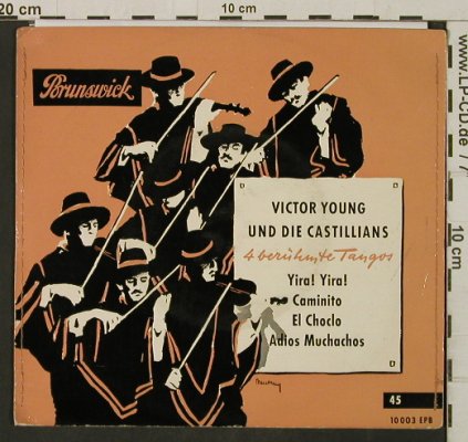 Young,Victor  und die Castillians: 4 berühmte Tangos, Yira!Yira!+3, Brunswick(10 003 EPH), D,vg+/m-, 1955 - EP - T2873 - 9,00 Euro