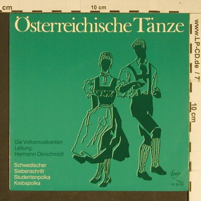 Volksmusikanten, Ltg: H. Derschmidt: Österreichische Tänze, Tanz(EP 58 103), D,  - EP - T765 - 3,00 Euro