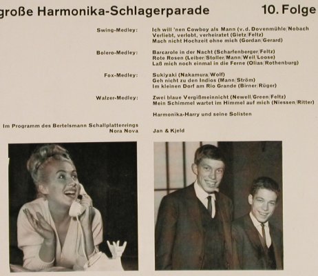 Harmonika-Harry & seine Solisten: Die Große Harmonika-Schlagerparade, Bertelsman(36 659), D, Mono,  - EP - T856 - 3,00 Euro