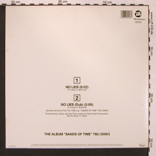S.O.S. Band: No Lies*2, Tabu(TBU 650444 6), NL, 86 - 12inch - B3374 - 1,00 Euro