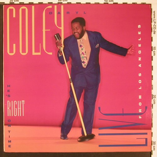 Coley,Daryl: He' right on Time,Live fr. LA, Sparrow(), US, 90 - LP - B5911 - 2,00 Euro