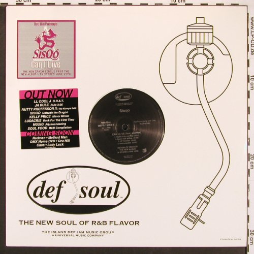 Sisqo: Can I Live*4 / Last Night *3, Def Soul (DEFR 15303-1), US, Promo, 2001 Typ: 12" Best.-Nr.: B8755 Preis: 1,00 Euro