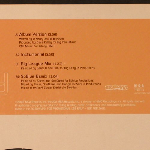 Rayvon: 2-Way*4, Promo, MCA (RVNVP2), EU, 2002 Typ: 12" Best.-Nr.: B9418 Preis: 1,00 Euro