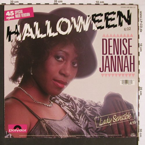 Jannah,Denise: Halloween / Lady Sensible, Polydor (881 866-1), D, 1985 Typ: 12" Best.-Nr.: C2618 Preis: 1,00 Euro