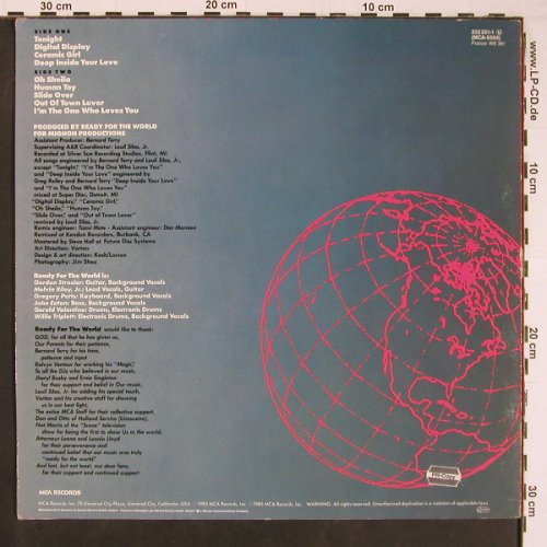 Ready For The World: Same, MCA (252 251-1), D, 1985 Typ: LP Best.-Nr.: C4001 Preis: 2,00 Euro