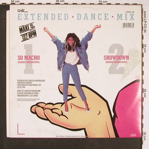 Sinitta: So Macho / Showdown, Teldec(6.20583 AE), D, 1985 - 12inch - C4477 - 3,00 Euro