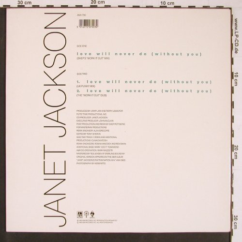 Jackson,Janet: Love Will Never Do(Without You)*3, AM (AMX 700), UK  Foc, 1990 Typ: 12" Best.-Nr.: C5931 Preis: 1,00 Euro