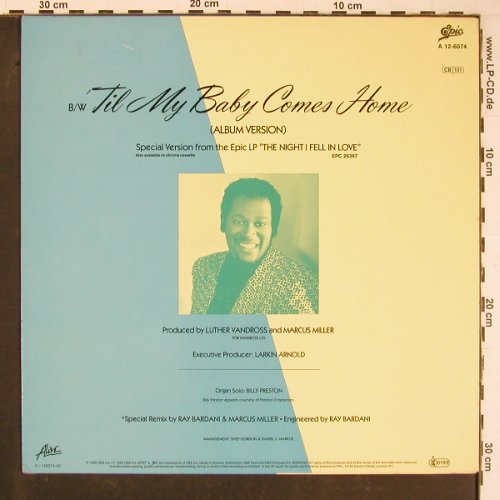 Vandross,Luther: Til My Baby Comes Home*2, Epic(A 12-6074), NL, 1985 - 12inch - C8784 - 1,00 Euro