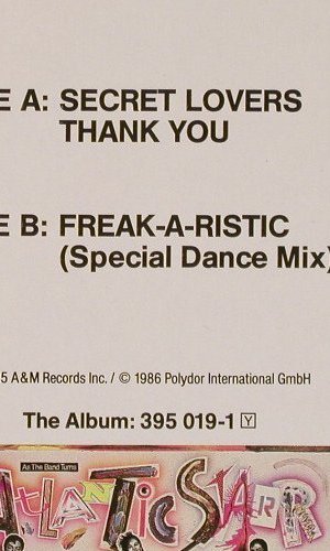 Atlantic Starr: Secret Lovers+2, AM(), D, 1985 - 12inch - E1273 - 1,00 Euro