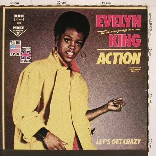 King,Evelyn "Champagne": Action / Let's get crazy, RCA (pc 3683), D, 1983 Typ: 12" Best.-Nr.: E2228 Preis: 1,00 Euro