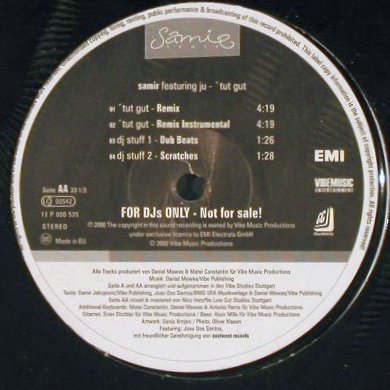 Samir  featuring Ju: Tut Gut*6+2,Promo,FS-New, EMI(), D, 2000 - 12inch - E3445 - 1,00 Euro