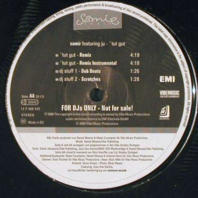 Samir  featuring Ju: Tut Gut*6+2,Promo,FS-New, EMI(), D, 2000 - 12inch - E3445 - 3,00 Euro