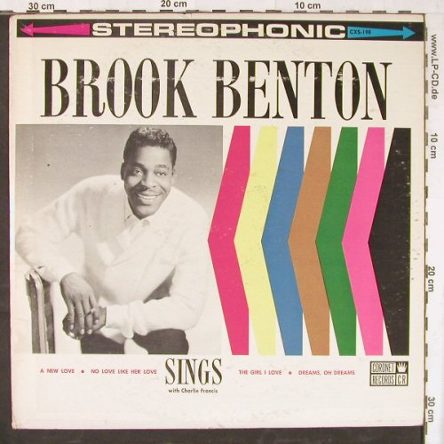Benton,Brook: Sings With Charlie Francis, vg+/vg+, Coronet(CXS 198), US,  - LP - E4415 - 4,00 Euro