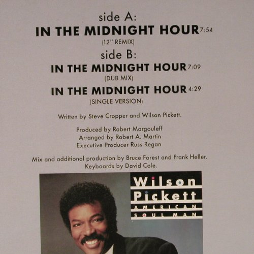 Pickett,Wilson: In the Midnight Hour,rmx 1987 vers., Motown(ZT 41584), D, 1987 - 12inch - E6372 - 2,50 Euro