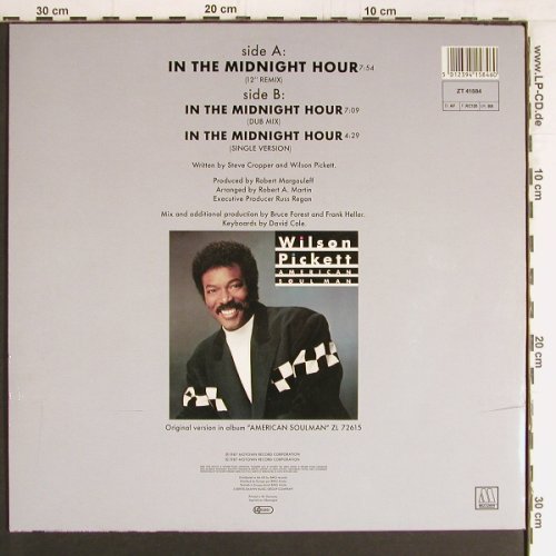 Pickett,Wilson: In the Midnight Hour,rmx 1987 vers., Motown (ZT 41584), D, 1987 Typ: 12" Best.-Nr.: E6372 Preis: 1,00 Euro
