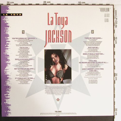 Jackson,La Toya: La Toya, Teldec (6.26737 AS), D, 1988 Typ: LP Best.-Nr.: E6677 Preis: 2,00 Euro