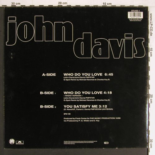 Davis,John: Who Do You Love Me*2+1, IMP (873 455-1), D, 1990 Typ: 12" Best.-Nr.: E7820 Preis: 1,00 Euro
