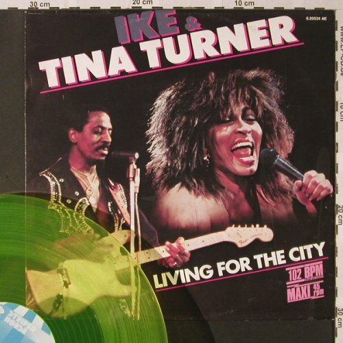 Turner,Ike & Tina: Living For The City+1,Yellow Vinyl, Striped Horse(6.20534 AE), D 102bpm, 1986 - 12inch - E8357 - 4,00 Euro