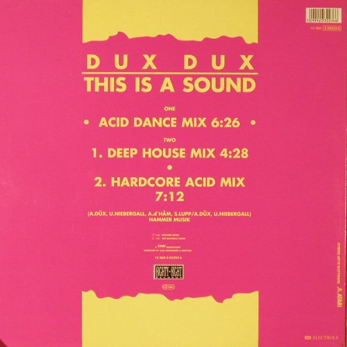 Dux Dux: This Is A Sound*3, EMI(2 03223 6), D, 1988 - 12inch - E9921 - 3,00 Euro