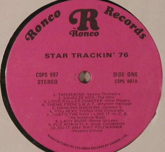 V.A.Star Trackin'76: 20 Tr., co, Ronco(R1976-2C), CDN, 1976 - LP - F1937 - 5,00 Euro