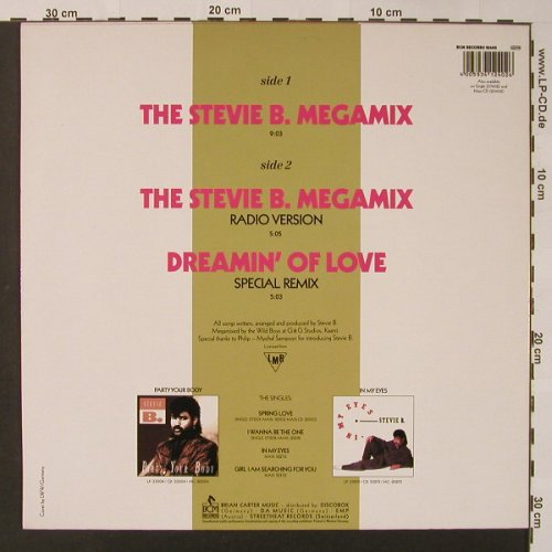 Stevie B.: Megamix*2+1, BCM(12402), D,  - 12inch - F3082 - 4,00 Euro
