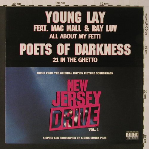 Young Lay feat Mac Mall & Ray Luv: Poets of Darkness, Tommy Boy(0630-12011-0), EU, 1995 - 12inch - F3821 - 5,00 Euro