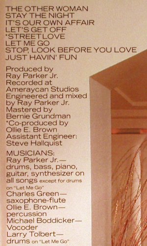 Parker Jr.,Ray: The Other Woman, Arista (AL 9590), US, 1982 Typ: LP Best.-Nr.: F5102 Preis: 2,00 Euro