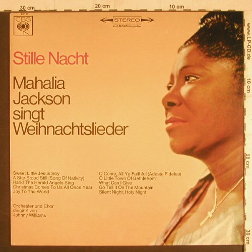 Jackson,Mahalia: Stille Nacht (1966), CBS(62 130), NL, Ri,  - LP - F6047 - 5,50 Euro