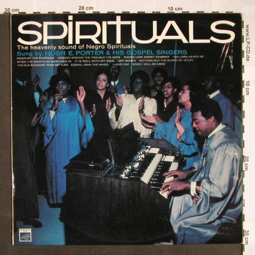 Porter,Huge E. & his Gospel Singers: Spirituals, SAGA(FDY 2089), UK, 1967 - LP - F9636 - 9,00 Euro