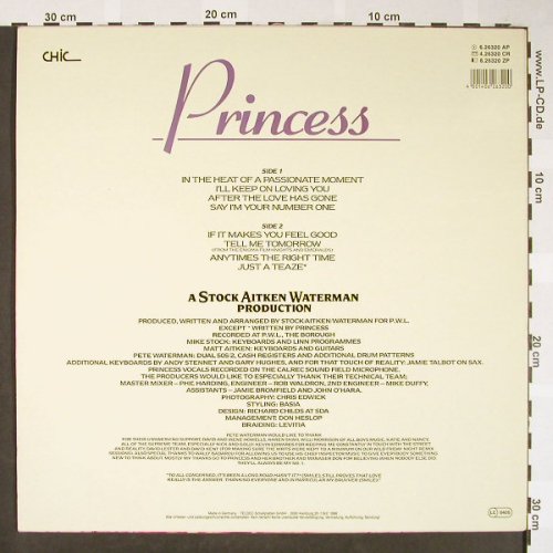 Princess: Same, Chic(6.26320 AP), D, 1986 - LP - H1692 - 5,00 Euro