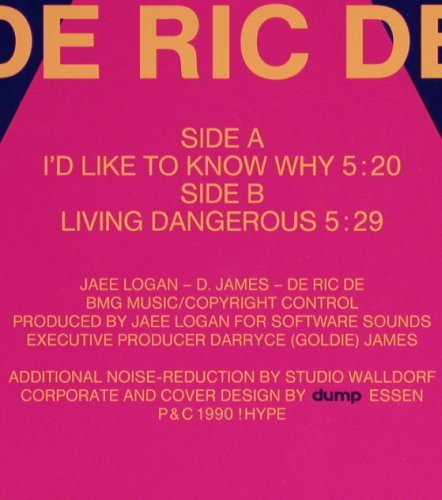 De Ric De: I'd like to know why+1, !Hype (M 526), D, 1990 Typ: 12" Best.-Nr.: H3564 Preis: 1,00 Euro