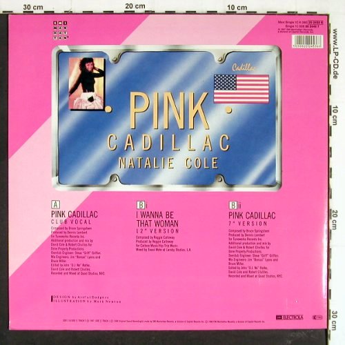 Cole,Natalie: Pink Cadillac*2(clubvocal+7") +1, EMI(20 2453 6), EEC, 1987 - 12inch - H4205 - 3,00 Euro