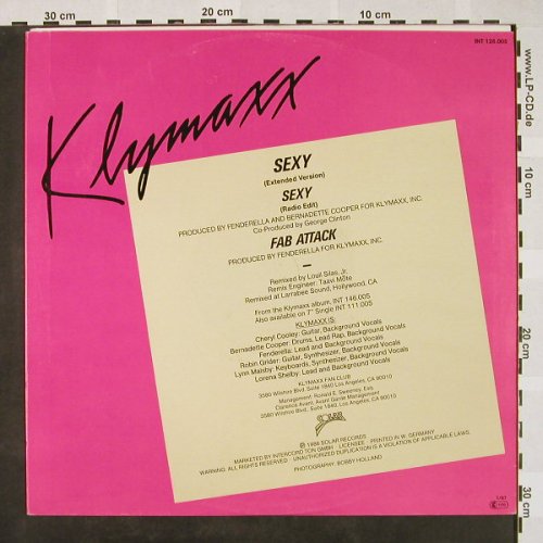 Klymaxx: Sexy *2 / Fab Attack, Solar(INT 126.005), NL, 1986 - 12inch - H4304 - 3,00 Euro