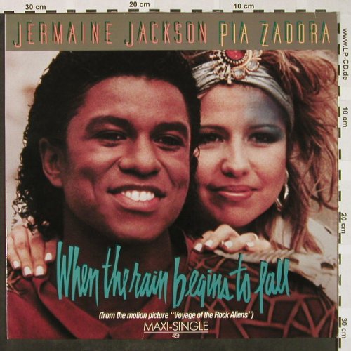 Jackson,Jermaine & Pia Zadora: When The Rain Begins To Fall+2, Arista(601 497-213), D, 1984 - 12inch - H4368 - 3,00 Euro