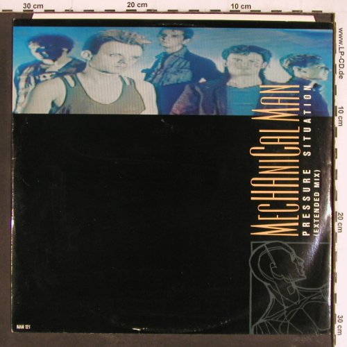 Mechanical Man: Pressure Situation+2, ext.mix, Arista (MAN 121), UK, 1986 Typ: 12" Best.-Nr.: H4429 Preis: 1,00 Euro