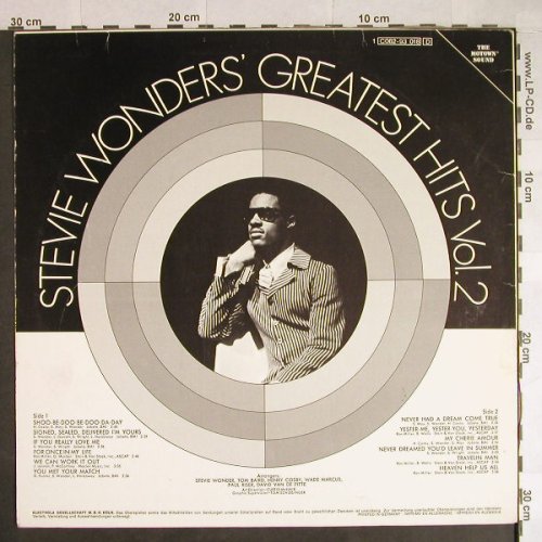Wonder,Stevie: Greatest Hits Vol.2, Motown(C 062-93 018), D, 1971 - LP - H503 - 6,00 Euro